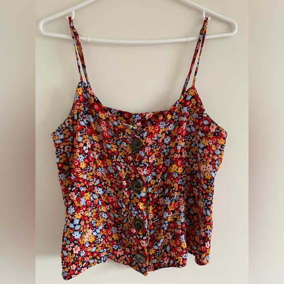 Garage Red and Orange Sleeveless Camisole Top - Picture 1 of 3